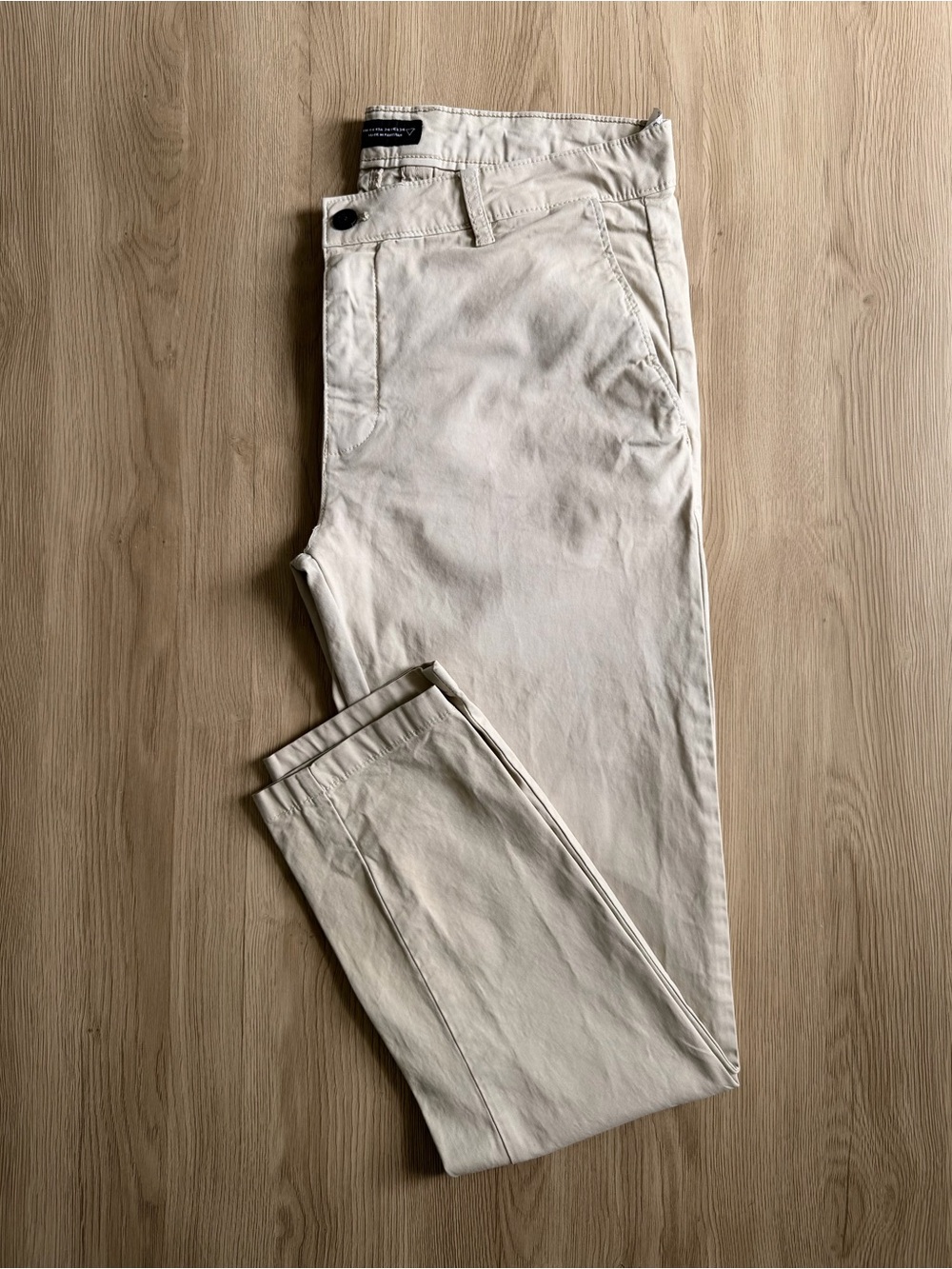 Zara Men's Chinos in Light Cream